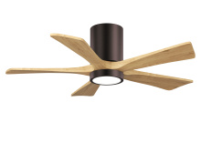 Matthews Fan Company IR5HLK-BB-LM-42 - Irene - 5HLK - 42" Five Blade Flush Mount Paddle Fan - 5CCT Integrated LED - Brushed Bronze Fini