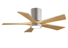 Matthews Fan Company IR5HLK-BN-LM-42 - Irene - 5HLK - 42" Five Blade Flush Mount Paddle Fan - 5CCT Integrated LED - Brushed Nickel Fini
