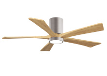 Matthews Fan Company IR5HLK-BN-LM-52 - Irene - 5HLK - 52" Five Blade Flush Mount Paddle Fan - 5CCT Integrated LED - Brushed Nickel Fini