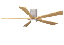 Matthews Fan Company IR5HLK-BW-LM-60 - Irene-5HLK - 60" Five Blade Flush Mount Paddle Fan - 5CCT Integrated LED - Barn Wood Tone Finish