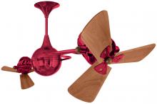 Matthews Fan Company IV-RED-WD - Italo Ventania - Rotational Ceiling Fan - Rubi Finish - Mahogany Tone Blades