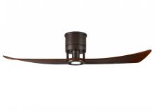 Matthews Fan Company LW-TB-WA - Lindsay - Ceiling Fan - Integrated LED - Textured Bronze Finish - Walnut Tone Blades
