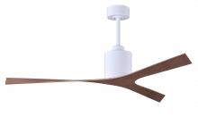 Matthews Fan Company MK-WH-WN - Molly - Ceiling Fan - Gloss White Finish - Walnut Tone Blades