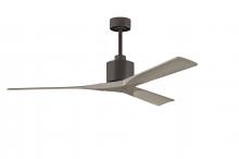 Matthews Fan Company NK-TB-GA-60 - Nan 6-speed ceiling fan in Textured Bronze finish with 60” solid gray ash tone wood blades