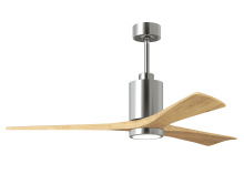 Matthews Fan Company PA3-CR-LM-60 - Patricia - 3 - 60" Three Blade Ceiling Fan - 5CCT Integrated LED - Polished Chrome Finish
