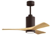 Matthews Fan Company PA3-TB-LM-42 - Patricia - 3 - 42" Three Blade Ceiling Fan - 5CCT Integrated LED - Textured Bronze Finish