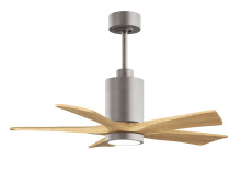 Matthews Fan Company PA5-BN-LM-42 - Patricia - 5 - 42" Five Blade Ceiling Fan - 5CCT Integrated LED - Brushed Nickel Finish