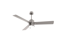 Matthews Fan Company SS-BN-BN-52 - Steven-52 Three Blade Ceiling Fan-Integrated LED-Brushed Nickel Finish-Brushed Nickel Blades