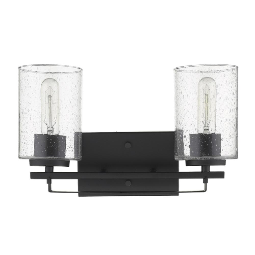 Orella 2-Light Matte Black Sconce