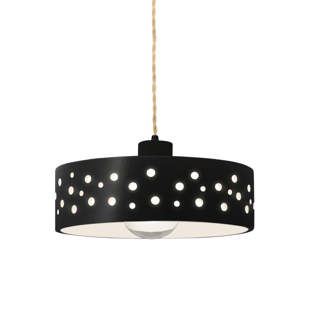Perforated Dish 1-Light Pendant