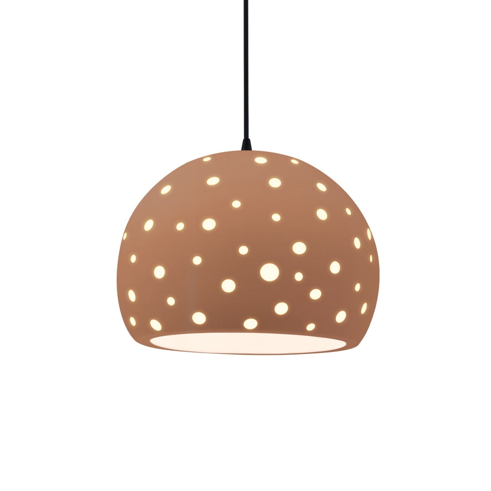 Perforated Large Globe 1-Light Pendant