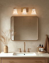 Justice Design Group ALR-8443-20-BRSS - Era 3-Light Bath Bar
