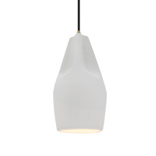 Justice Design Group CER-6597-BIS-ABRS-BKCD - Tall Crease 1-Light Pendant