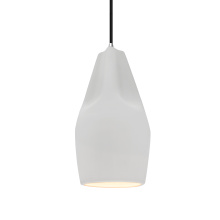 Justice Design Group CER-6597-BIS-CROM-BKCD - Tall Crease 1-Light Pendant