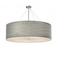 Justice Design Group FAB-9599-GRAY-NCKL - Classic 60" Drum Pendant
