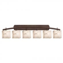 Justice Design Group FAL-8596-55-DBRZ - Archway 6-Light Bath Bar