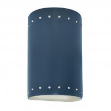 Justice Design Group CER-0995W-MDMT - Small Cylinder w/ Perfs - Open Top & Bottom (Outdoor)