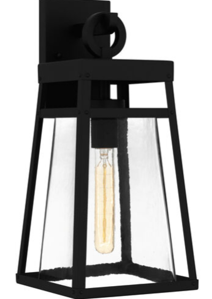 Godfrey 1-Light Matte Black Outdoor Wall Lantern