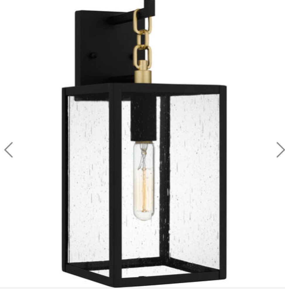 Anchorage 1-Light Matte Black Outdoor Wall Lantern