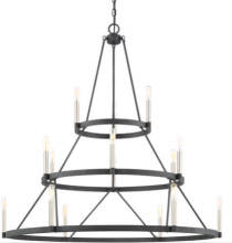 Quoizel DOR5015MB - Doran 15-Light Mottled Black Chandelier