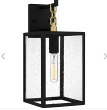 Quoizel ANC8407MBK - Anchorage 1-Light Matte Black Outdoor Wall Lantern
