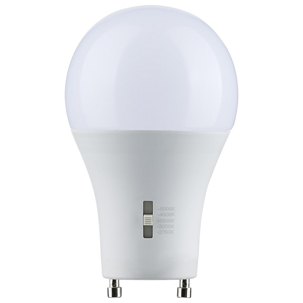 14 Watt A19 LED; Bi Pin GU24 Base; CCT Selectable; 120 Volt; White Finish