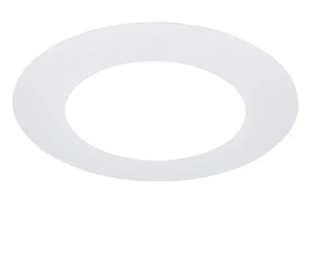10'' Flat Goof Ring for Commercial Downlights, Round, White Finish, 14.50 OD, 9.25 ID, 0.032