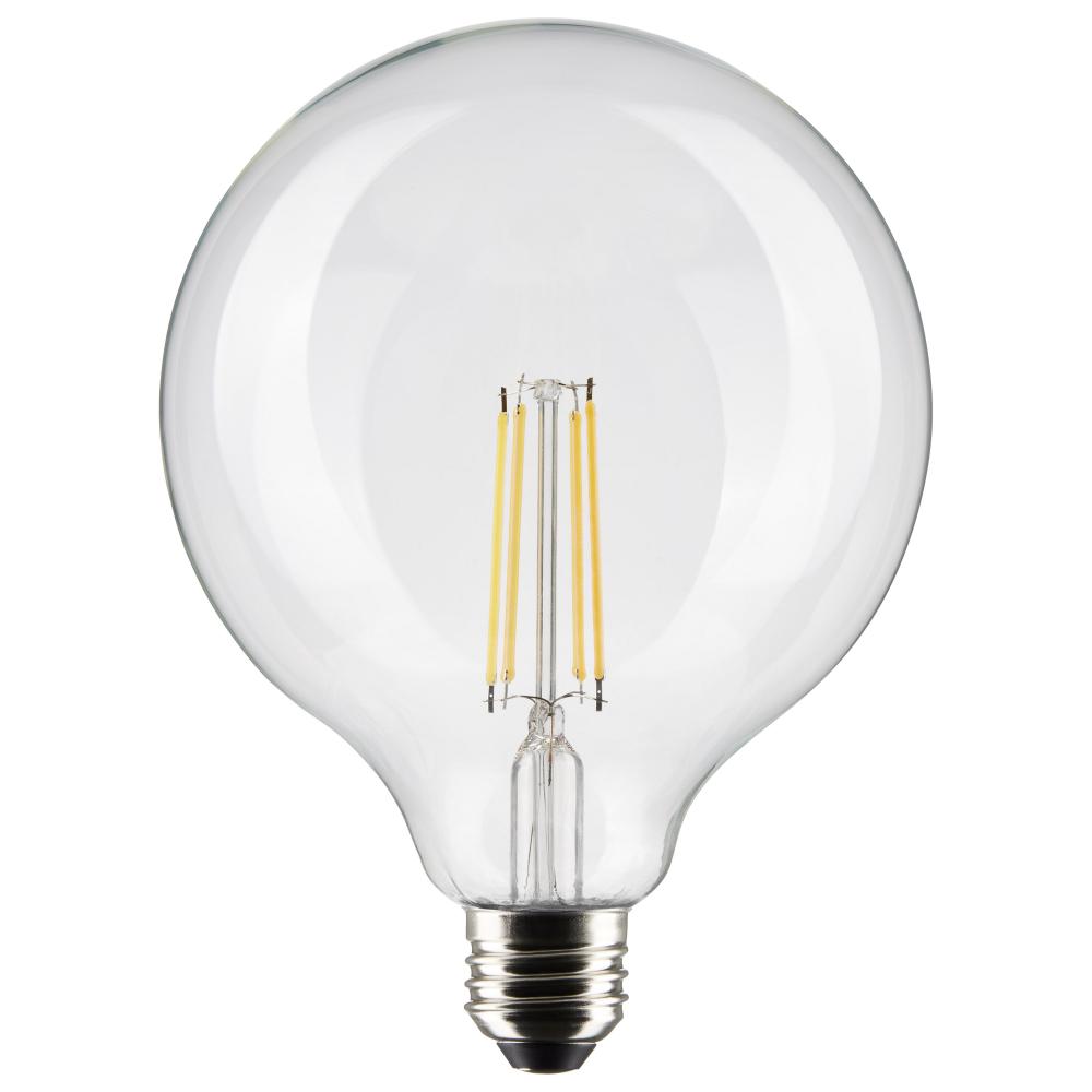8 Watt G40 LED Filament; Clear; Medium base; 90 CRI; 4000K; 120 Volt