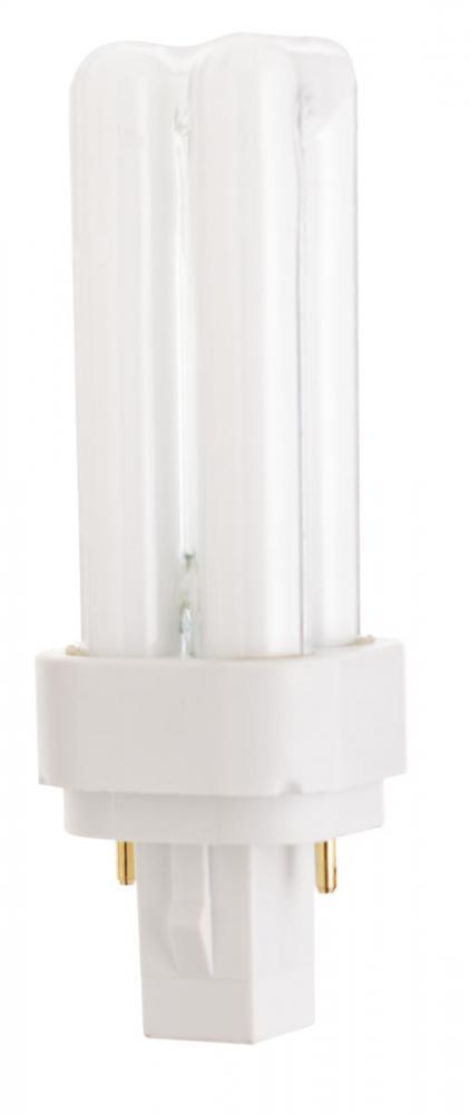 9 Watt; pin-based Compact Fluorescent; 3500K; 82 CRI; G23-2 base; Shatter Proof
