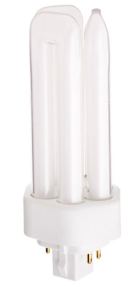 26 Watt; pin-based Compact Fluorescent; 3500K; 82 CRI; GX24q-3 (4-Pin) base; Shatter Proof