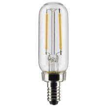 Satco Products Inc. S21341 - 2.8 Watt T6 LED Filament; Clear; Candelabra base; 90 CRI; 4000K; 120 Volt