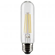 Satco Products Inc. S21351 - 8 Watt T10 LED Filament; Clear; Medium base; 90 CRI; 3000K; 120 Volt