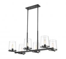 Z-Lite 3032-6L-MB - 6 Light Linear Chandelier