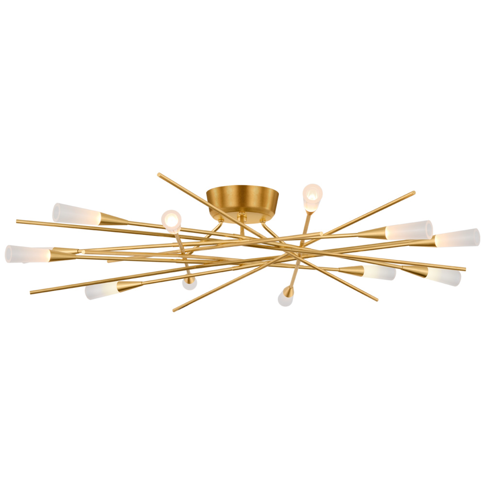 Stellar 40" Radial Semi-Flush Mount