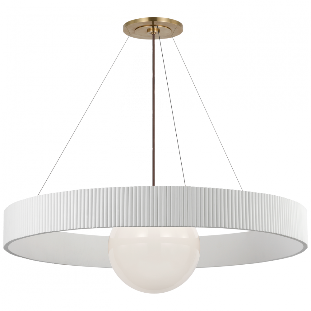 Arena 42" Ring and Globe Chandelier