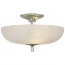 Visual Comfort & Co. Signature Collection ARN 4415PN-ALB - Pascal 14" Bowl Semi-Flush Mount