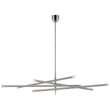 Visual Comfort & Co. Signature Collection KW 5595PN-ECG - Rousseau Oversized Eight Light Articulating Chandelier
