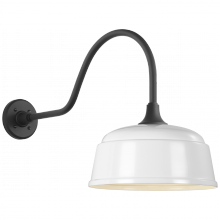 Visual Comfort & Co. Signature Collection TOB 2802MBK/S6-WHT - Academy 23" Flynn Barn Light