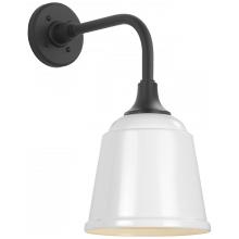 Visual Comfort & Co. Signature Collection TOB 2808MBK/S5-WHT - Academy 11" Rex Barn Light