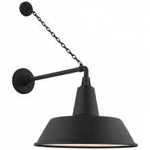 Visual Comfort & Co. Signature Collection TOB 2813MBK/S2-MBK - Academy 17.5" Anchored Mack Barn Light