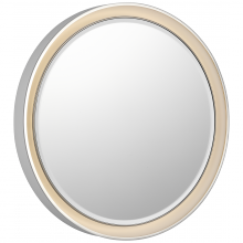 Visual Comfort & Co. Signature Collection TOB 2960WHT/PN - Tricia 24" Illuminated Round Mirror