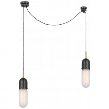 Visual Comfort & Co. Signature Collection TOB 5645BZ/HAB-FG-2 - Junio 2-Light Chandelier