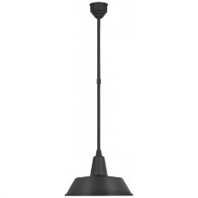 Visual Comfort & Co. Signature Collection TOB 5803MBK-MBK - Academy 16" Bowers Pendant