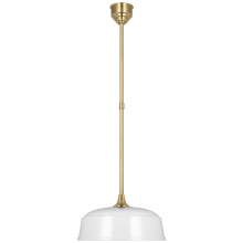 Visual Comfort & Co. Signature Collection TOB 5812HAB-WHT - Academy 16" Rockhouse Pendant