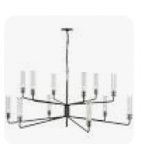 Visual Comfort & Co. Signature Collection ARN-5486BZ-CG - Casoria Grande Two Tier Chandelier