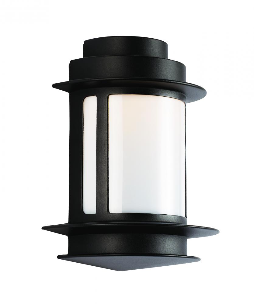 1LT WALL LANTERN-BK