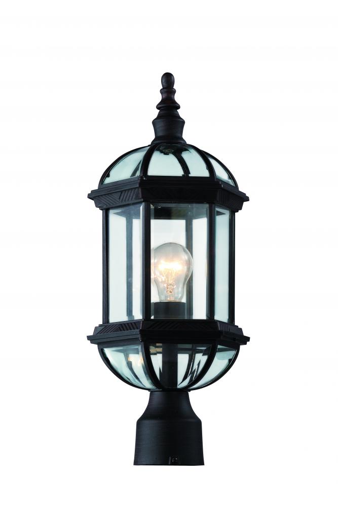 1LT POST TOP LANTERN-BEVELED G