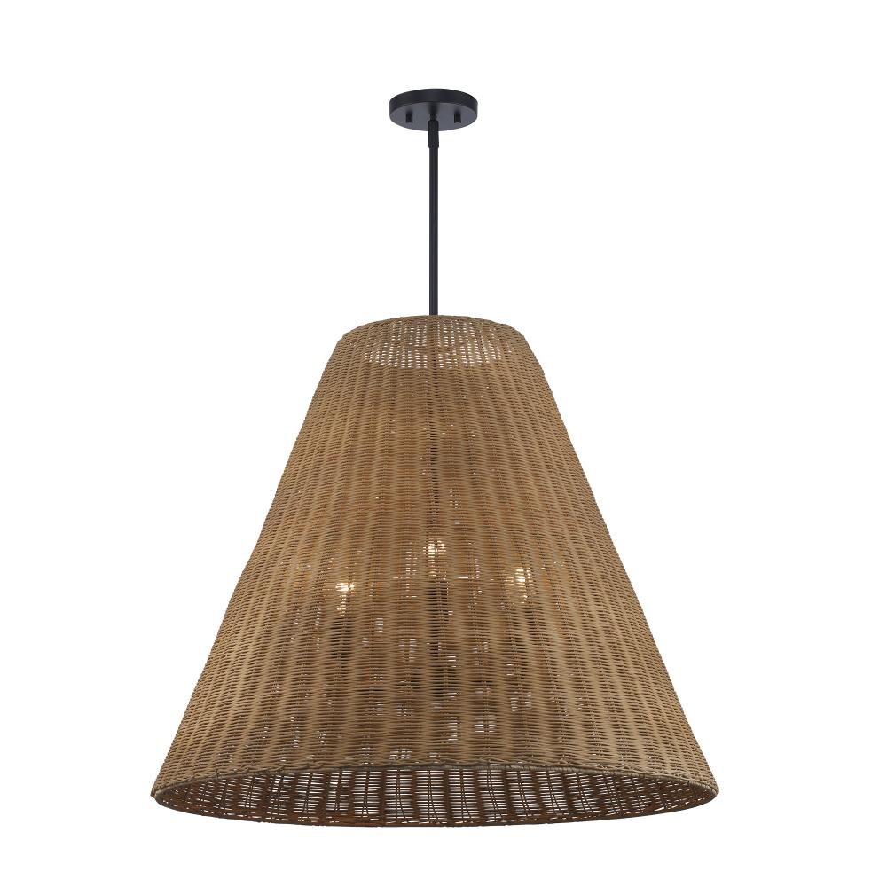 3LT PENDANT CONE MESH-BK