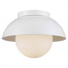 Trans Globe 16220 WH - 1LT FLUSH-METAL SHADE+GLOBE-WH