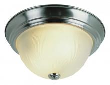 Trans Globe 58802 BN - 3 LT FLUSH-LRG-FROST LEAF